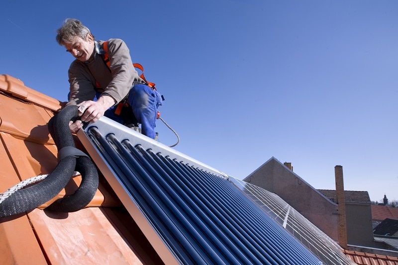Foto Solarthermie Noch kein durchschlagender Erfolg für die Solarthermie - trotz Anreizen im MAP. Foto: BDH
