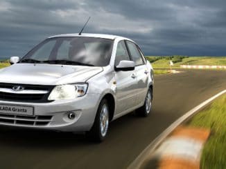 Der Granta mit Fließheck – 2015 in Deutschland auch mit Autogas-Antrieb zu haben. Foto: Lada