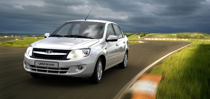 Der Granta mit Fließheck – 2015 in Deutschland auch mit Autogas-Antrieb zu haben. Foto: Lada