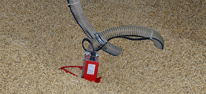 Staubarme Förderung hin zumBrennraum der Pellets ermöglicht ein "Maulwurf". Foto: Archiv