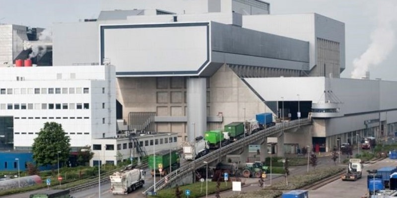 Anlieferung von Hausmüll in einem Müllverbrennungskraftwerk von AEB. Foto: AEB Amsterdam