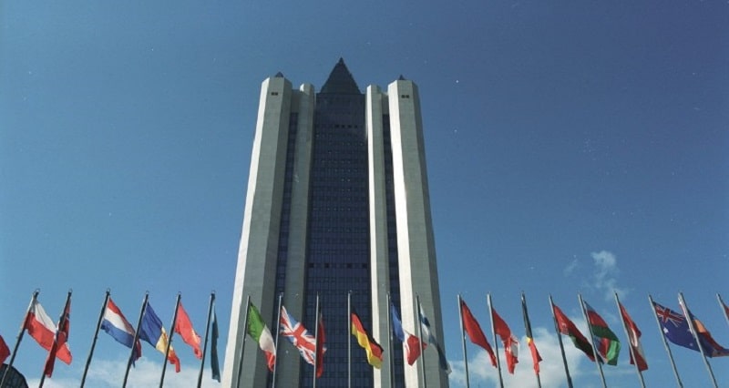 Hauptsitz von Gazprom in Moskau. Die Zerschlagung des Konzerns könnte auch für günstigere Gaspreise hierzulande sorgen. Foto: Gazprom