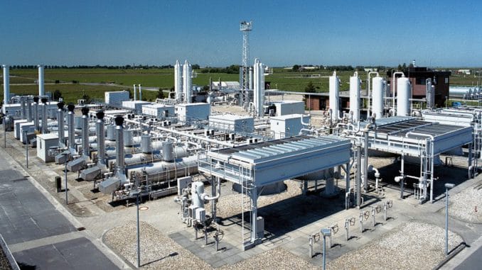 gasspeicher_nuettermoor Gasspeicher der EWE in Nüttermoor. Im Netzgebiet dieses Versorgers erfolgen demnächst die ersten Umstellungen von L- auf H-Gas. Foto: EWE