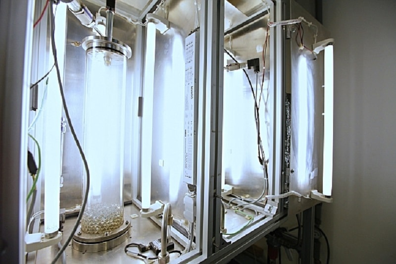 Prüfstand zur Untersuchung der Wirkfähigkeit von Mineralöl-Additiven bei der Zumischung zu Brenn- und Kraftstoffen. Foto: OWI