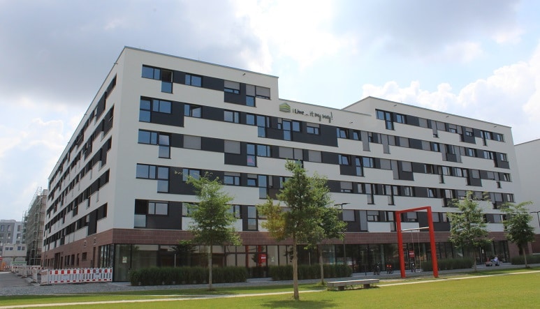 Komplett im Passivhausstandard errichtet: Haus in der Bahnstadt Heidelberg. Foto: Urbansky