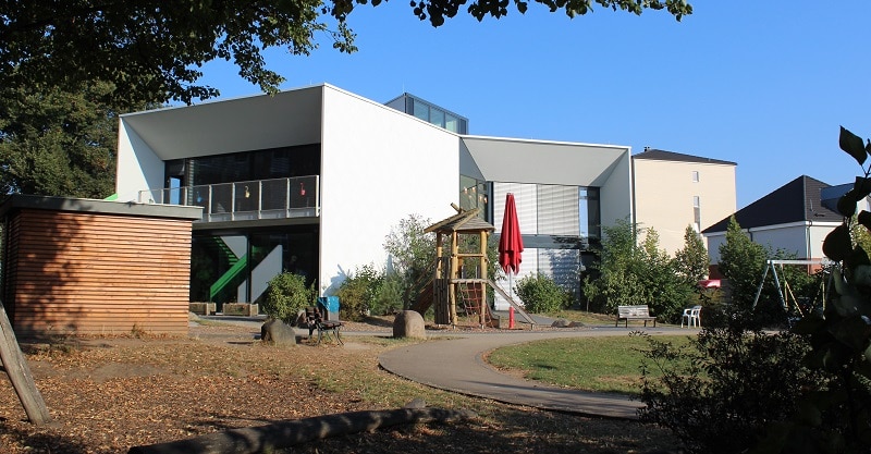 Kiga Eilenberg Passivhaus, Gasbrennwert, Lüftung