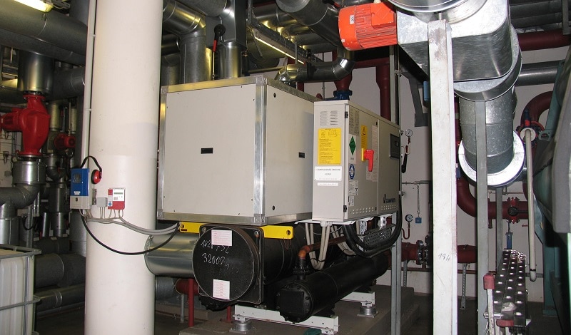 Kompressionskältemaschine einer KWKK-Lösung. Foto: Urbansky KWKK, Kälte, Kühlung, KWK, Absorption