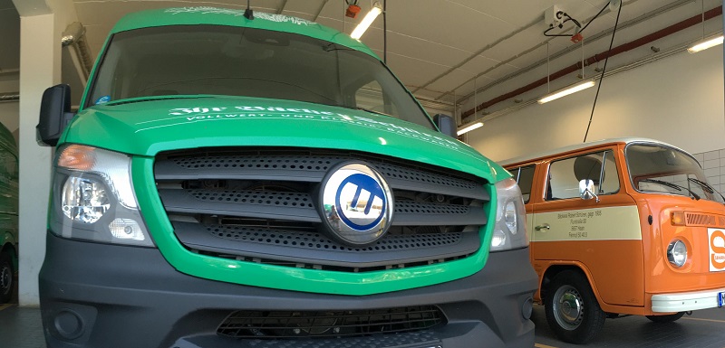 E-Transporter der Bäckerei Schüren. Foto: Bäckerei Schüren E-Mobilität, E-Auto, Logistik