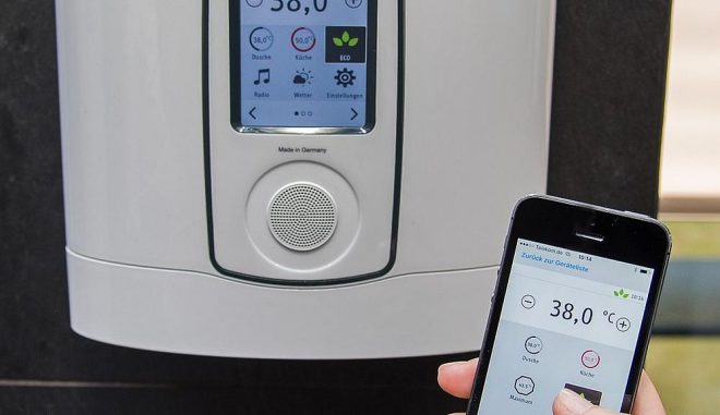 4by3 Eine intelligente Messung und Steuerung einer Heizung ermöglicht auch deren Ferneinstellung sowie Diagnosen bei Fehlfunktionen. Foto: Stiebel Eltron