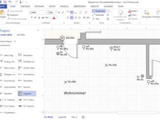 Grundrissplanung mit Automationssymbolen. Grafiken: IGT