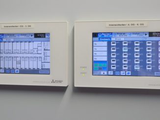 Steuerungsmodul eines hinsichtlich der Lüftung und der energetischen Verbräuche voll automatisierten Bürogebäudes. Foto: Mitsubishi