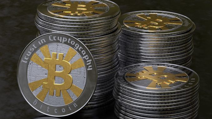bitcoin-2582593_1280_MasterTux_pixabay Könnten die Energiewirtschaft dezentralisieren: Bitcoins, hier in einer materialisierten und deswegen eigentlich unnötigen Variante. Foto: MasterTux / Pixabay