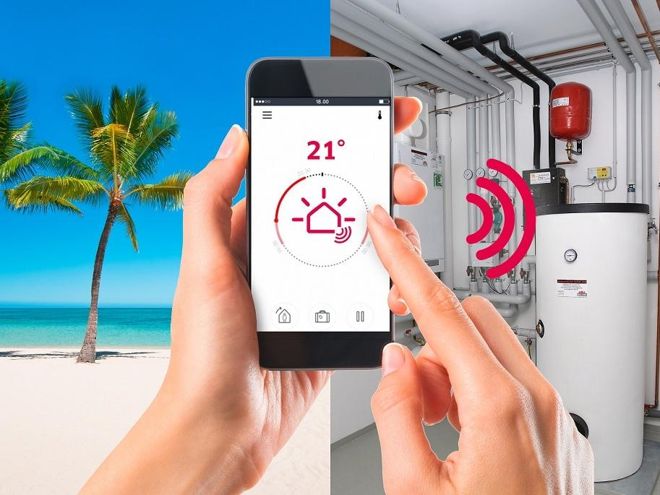 Komfortable Steuerung aus der Ferne ist nur eine der Vorteile der Heizungsdigitalisierung. Ohne sie wird es keine Wärmewende geben. Foto/Grafik: BDH