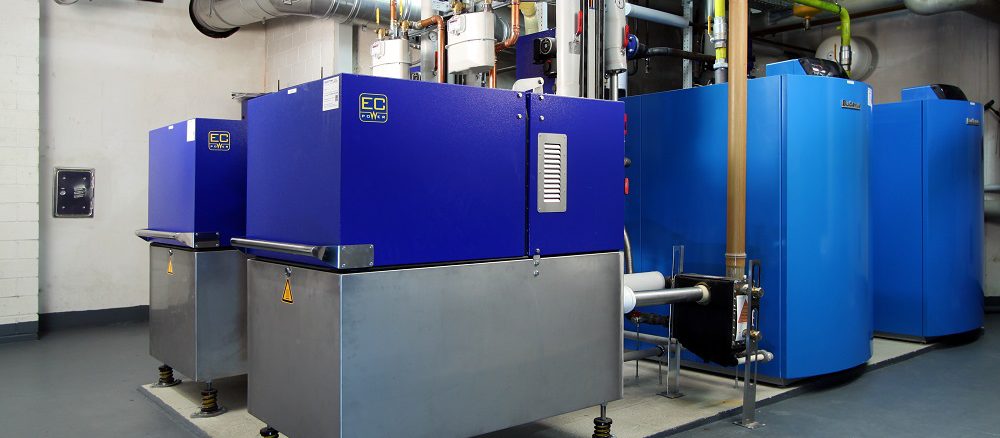 BHKW, das bei einer WEG installiert wurde und der Eigenversorgung mit Strom dient. Foto: EM Energiemanagement