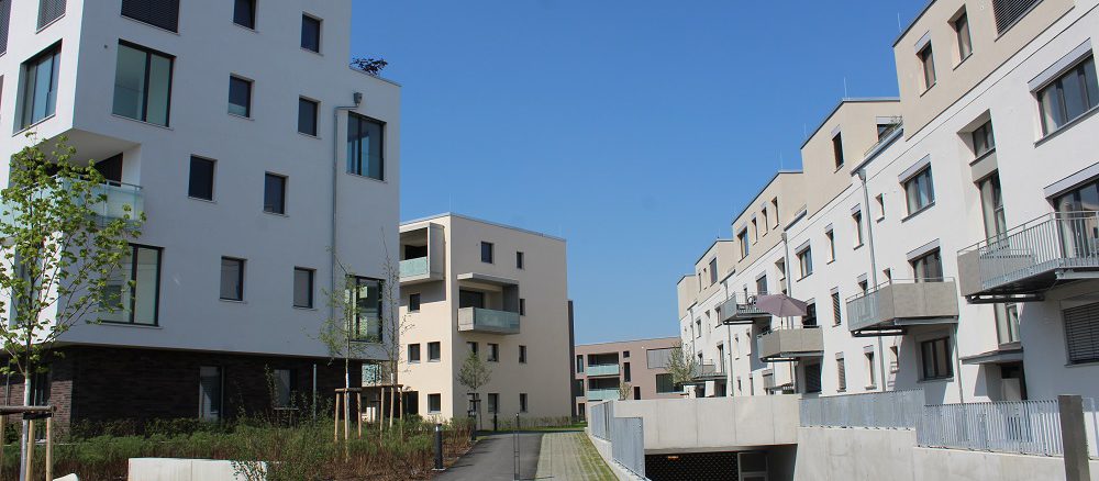 Im Mannheimer Quartier Franklin ist E-Mobilität mit eigener Stromerzeugung fest eingeplant. Foto: Frank Urbansky