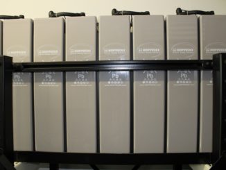 Modular aufgebauter Stromspeicher zur Versorgung eines ganzen Quartieres. Foto: Urbansky