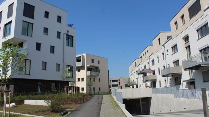 Im Quartier Franklin in Mannheim sind E-Mobilität, Ladesäulen in Tiefgaragen und Carsharing fester Bestandteil des Mobilitätskonzeptes. Foto: Urbansky