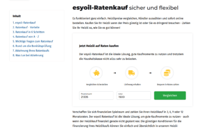Heizöl-​Ratenkauf – im Herbst interessant
