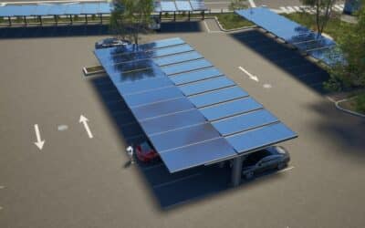 Schlüs­sel­fertige PV-​Module für Parkplätze