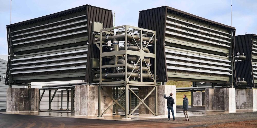Die Anlage des ETH Spin-off Climeworks in Island kann heute rund 4000 Tonnen CO2 pro Jahr absaugen. Foto: Climeworks