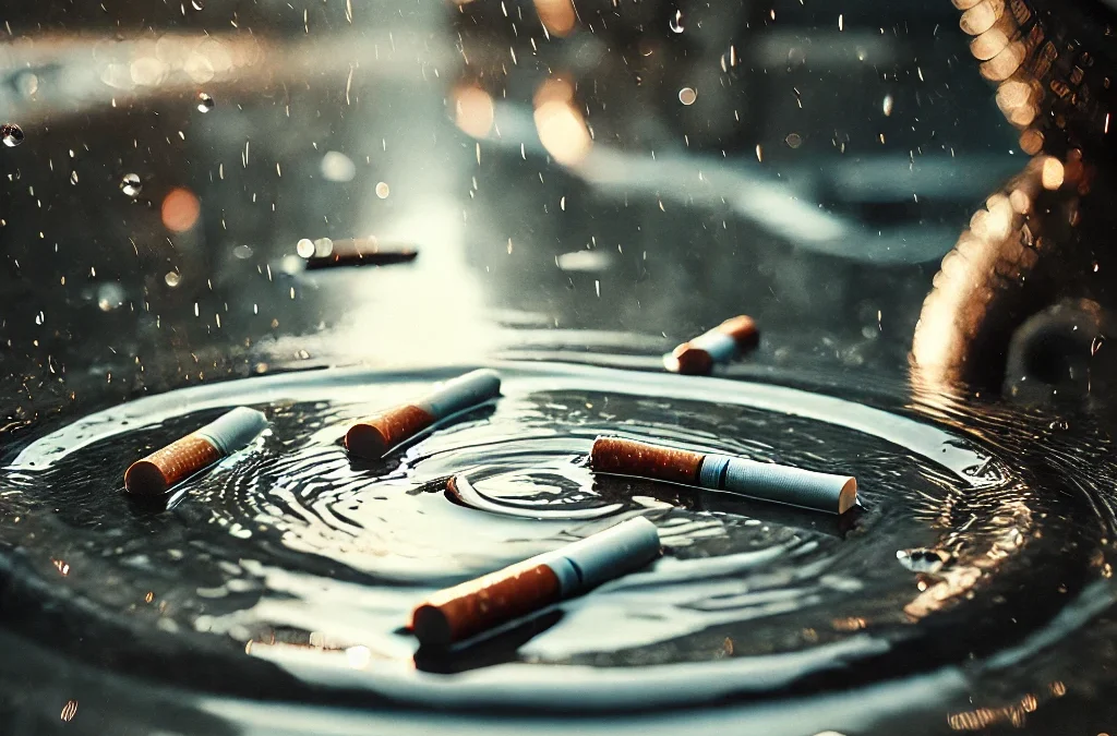 Wie Ziga­ret­ten­kippen unsere Gewässer vergiften