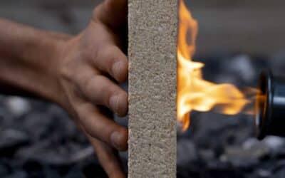 Aus Sägemehl werden Brandschutzmaterialien